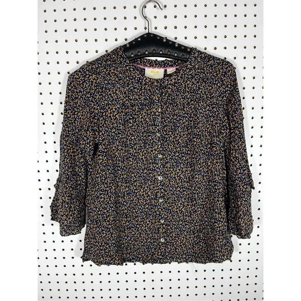 Maeve Anthropologie printed blouse size XS
